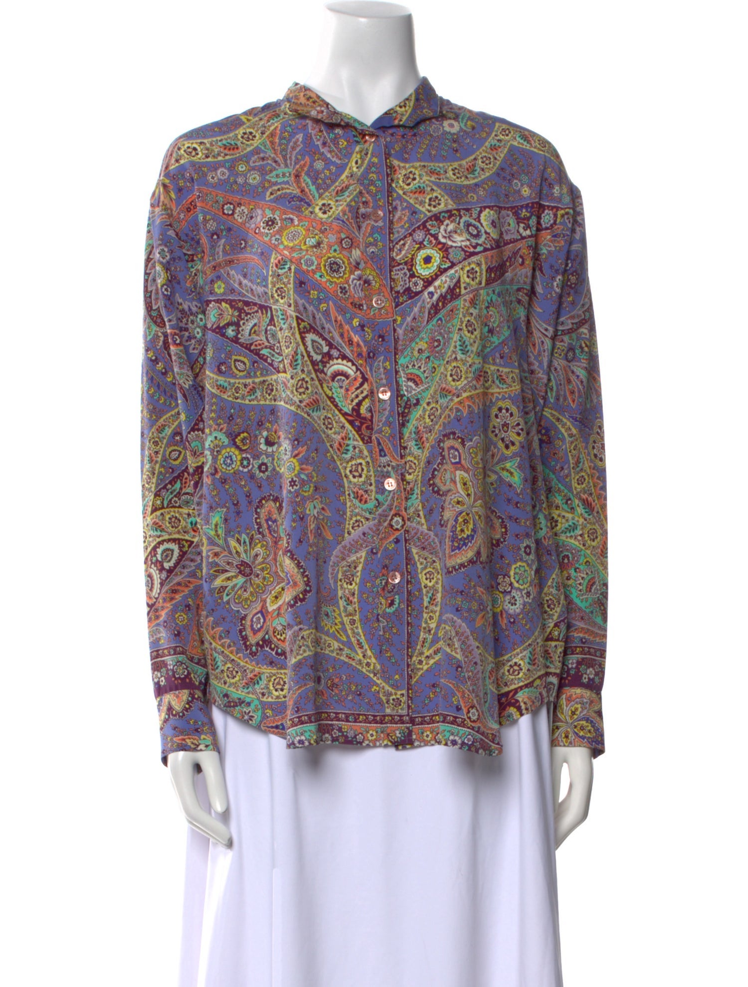 Etro Silk Paisley Print Blouse