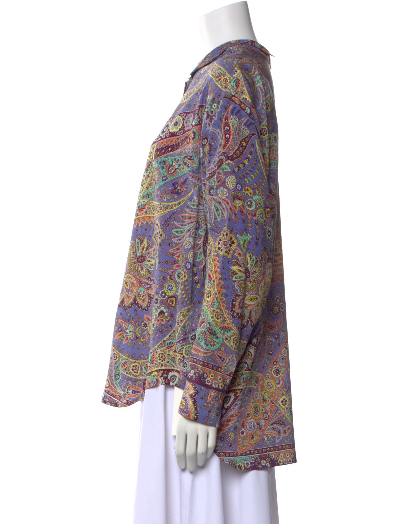 Etro Silk Paisley Print Blouse