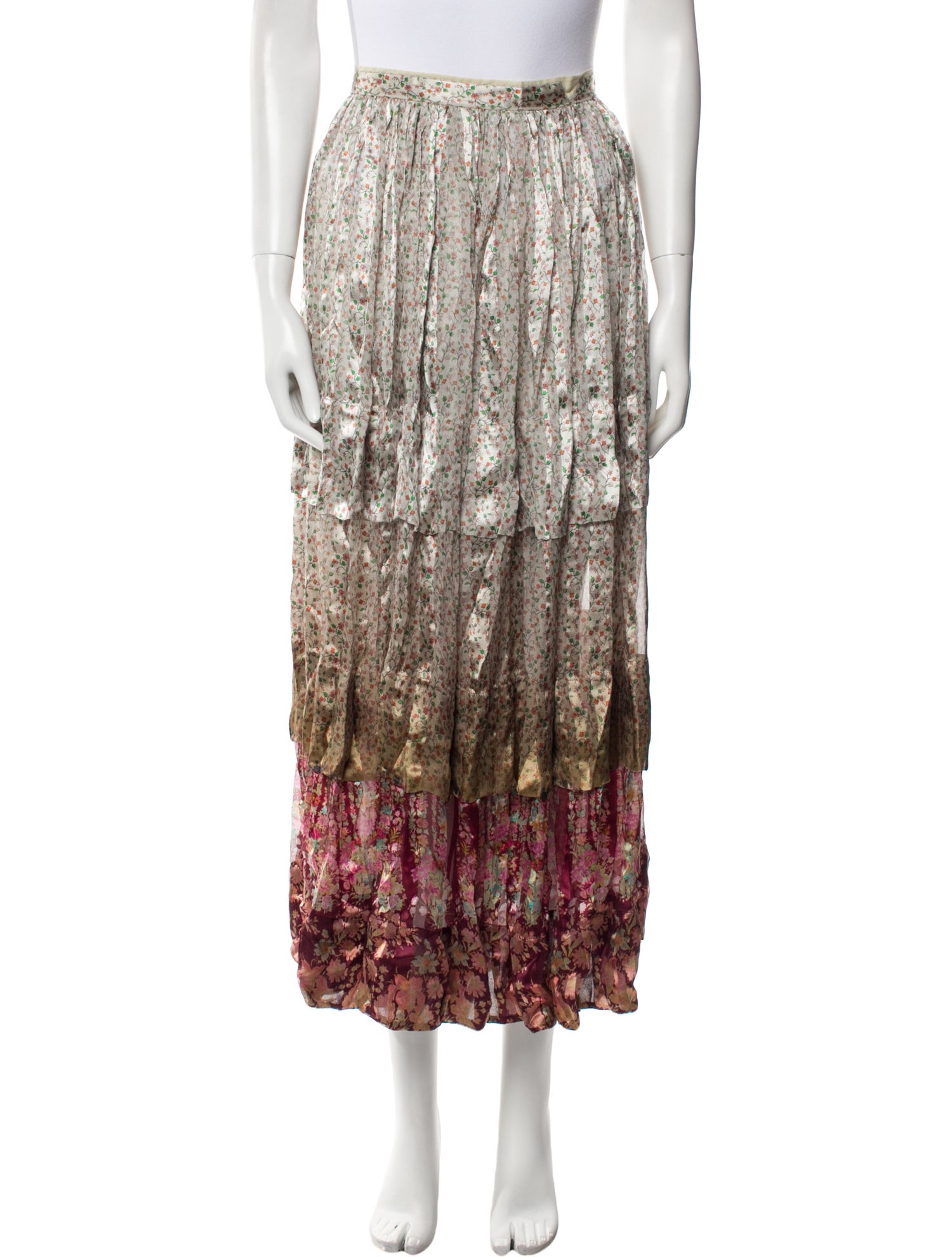 Etro Silk Midi Length Skirt w/ Tags