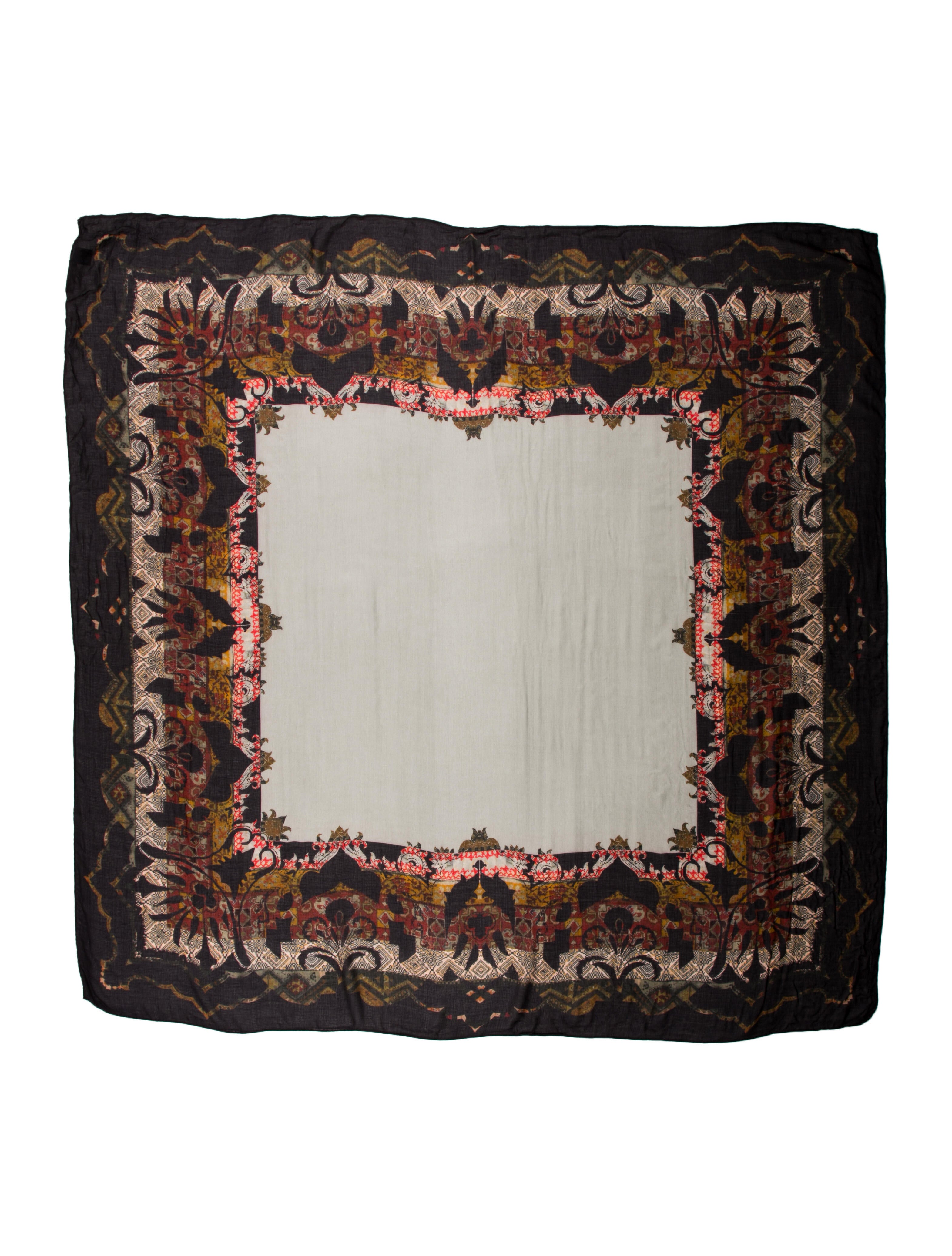 Etro Silk Floral Print Scarf