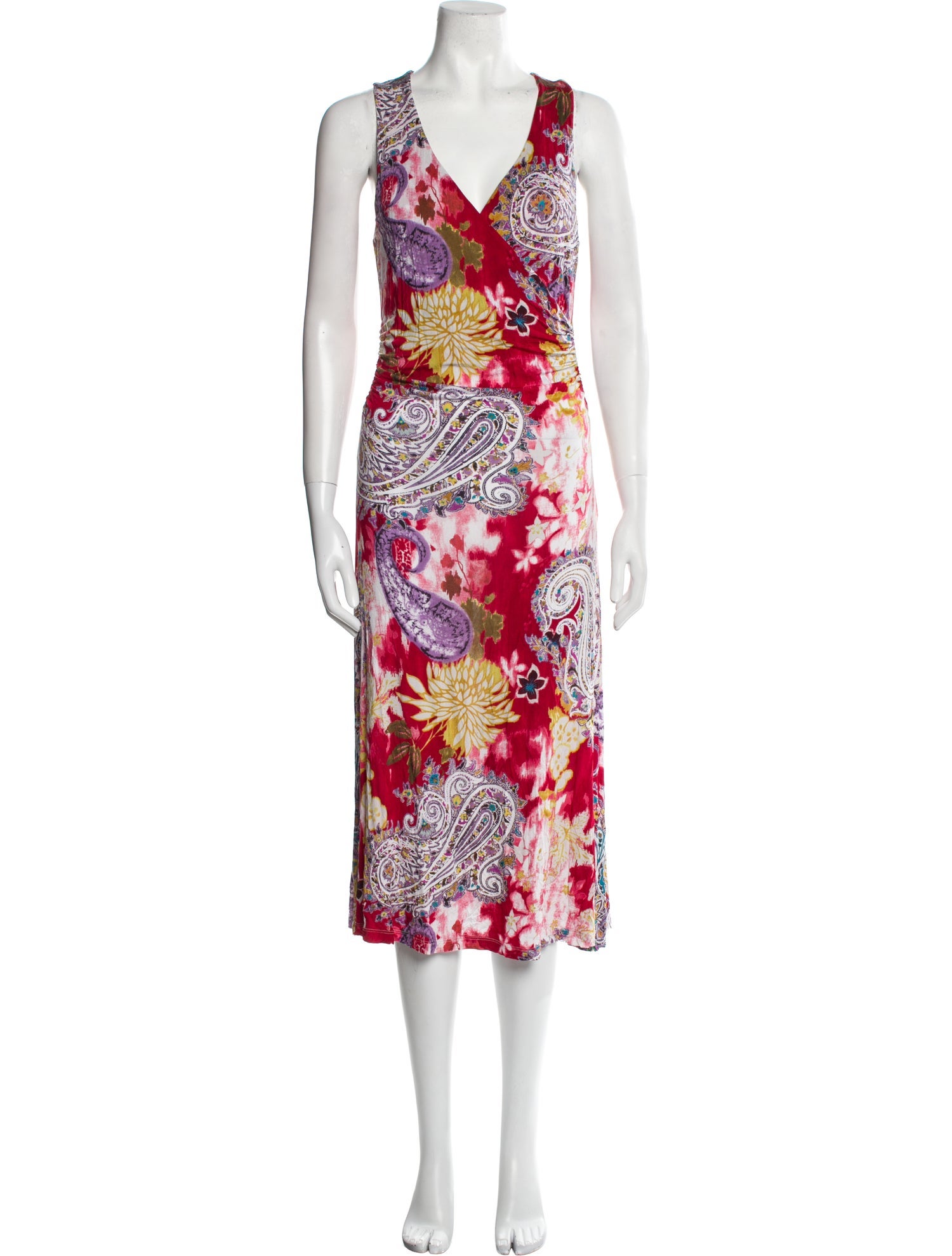 Etro Paisley Print Midi Length Dress