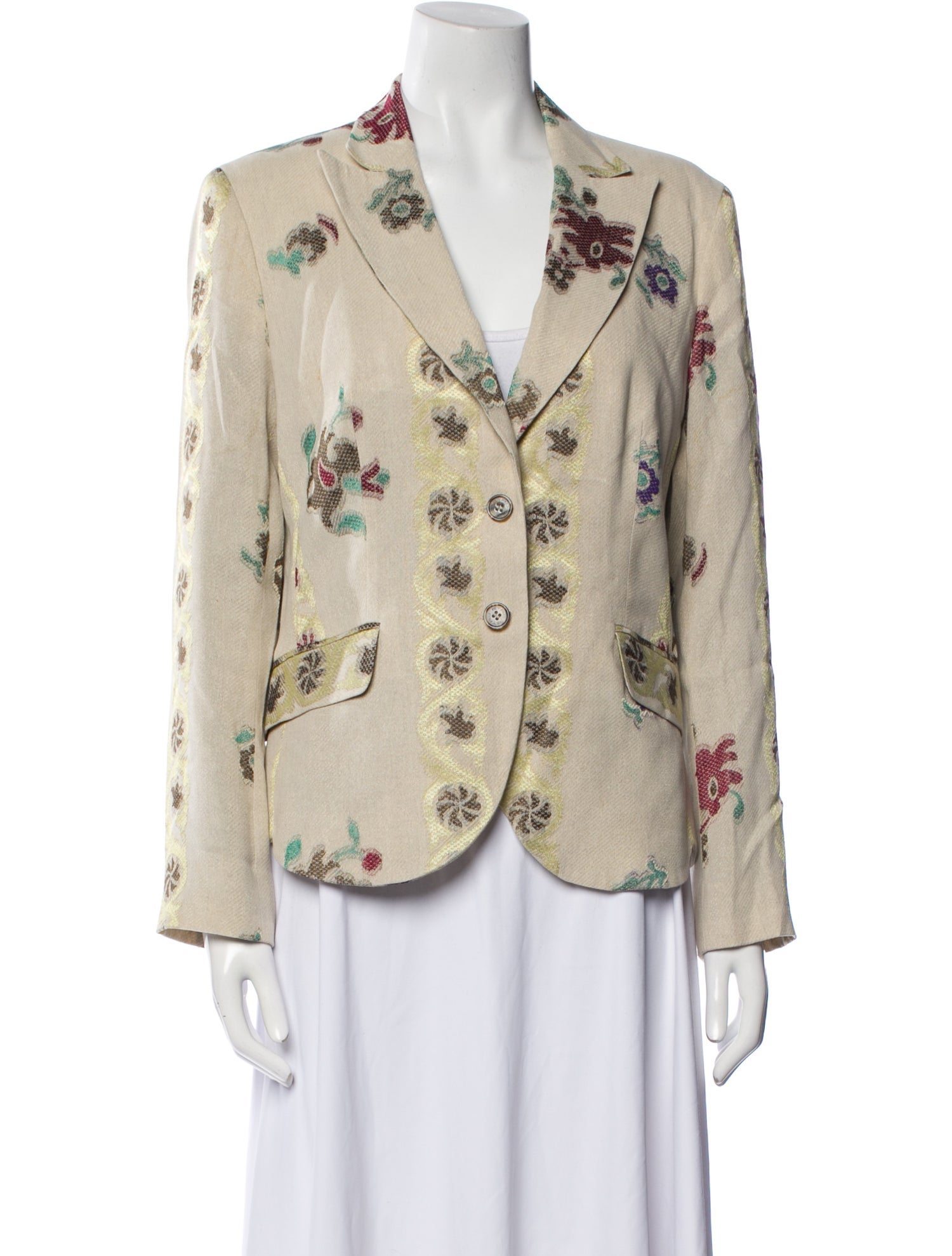 Etro Floral Print Blazer