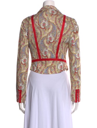 Etro Paisley Print Long Sleeve Button-Up Top