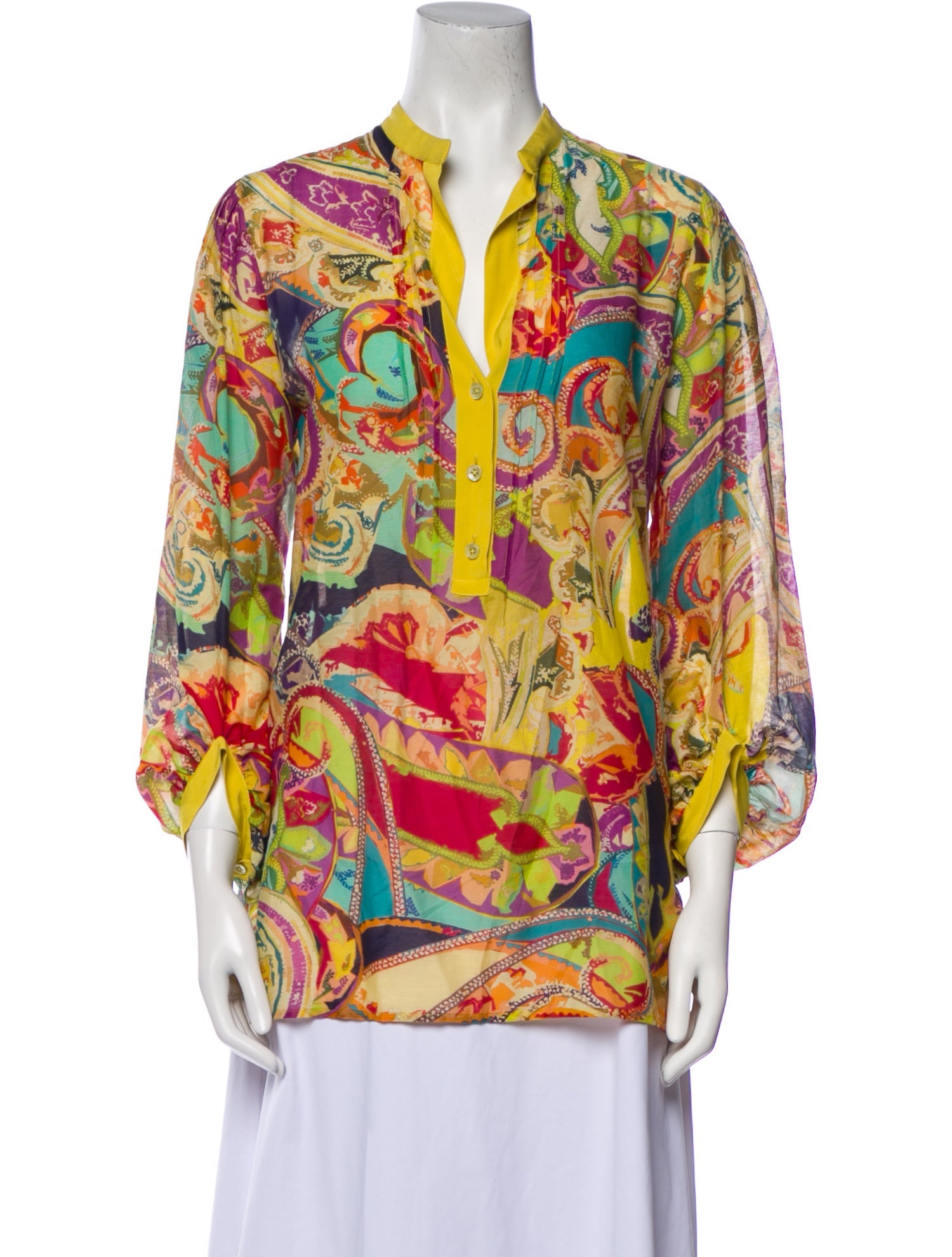Etro Printed V-Neck Tunic