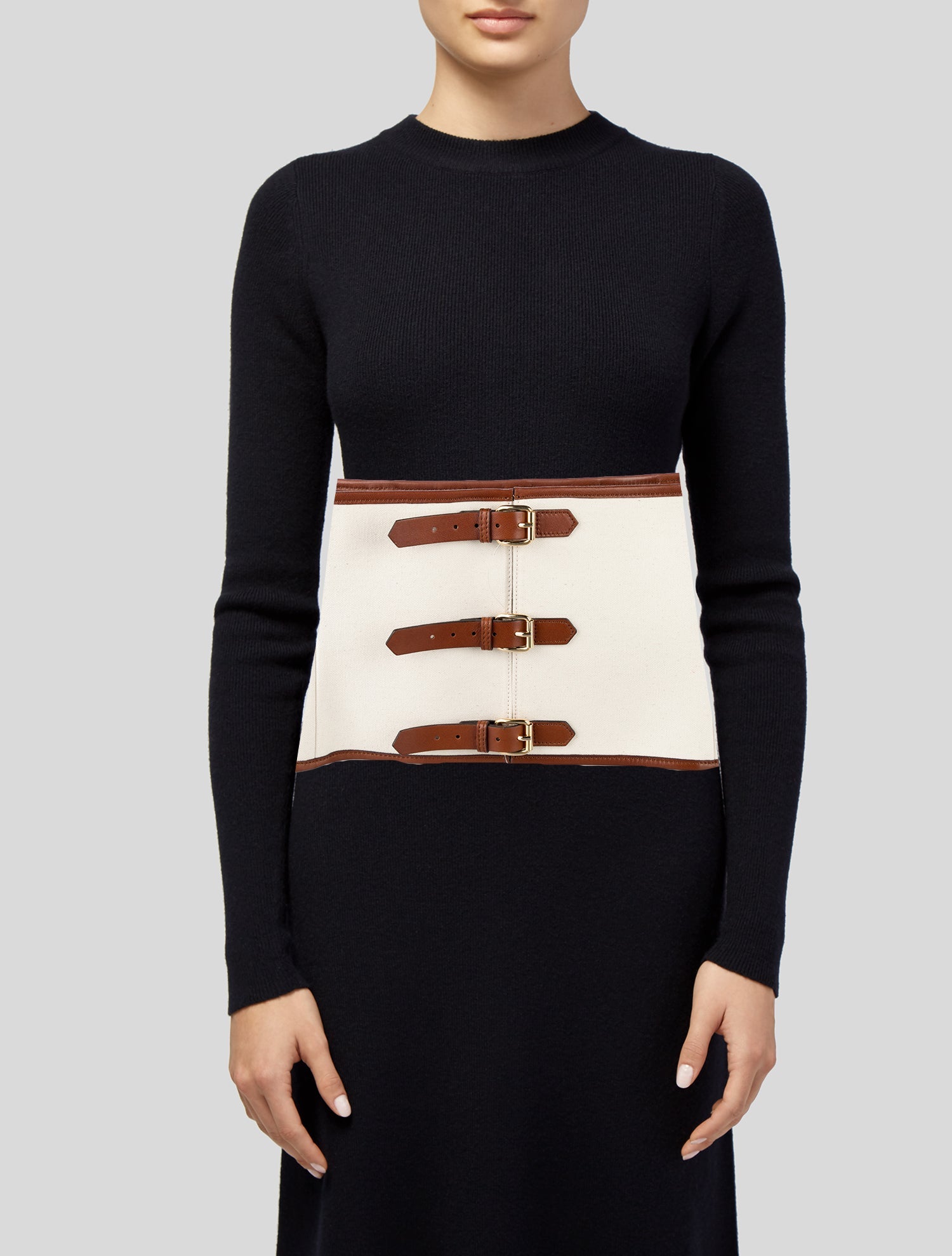 Etro Wide Canvas Waist Belt w/ Tags