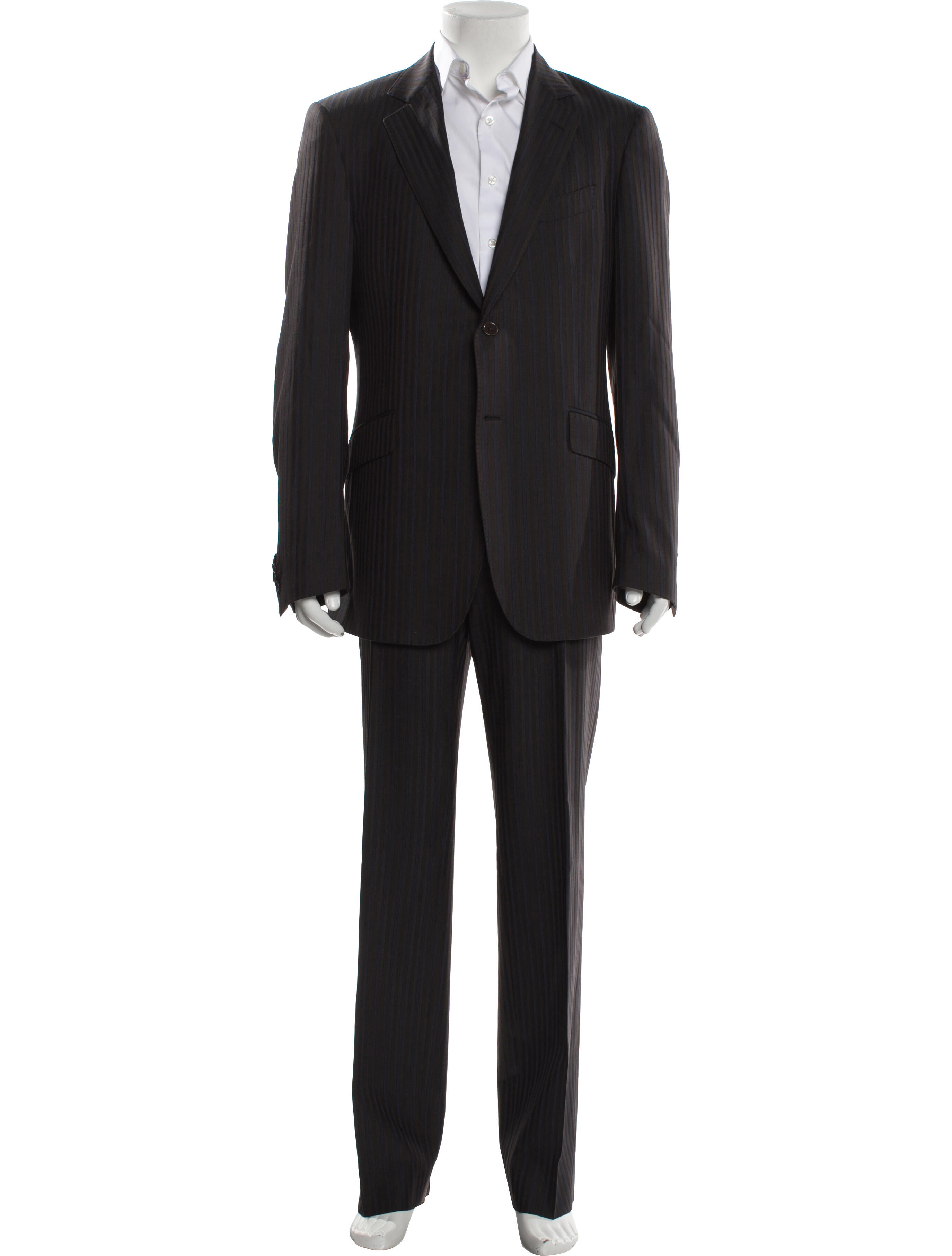 Etro Wool Striped Two-Piece Suit