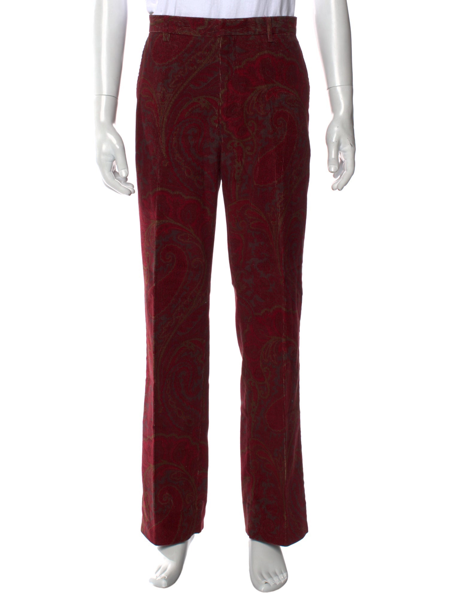 Etro Printed Corduroy Pants