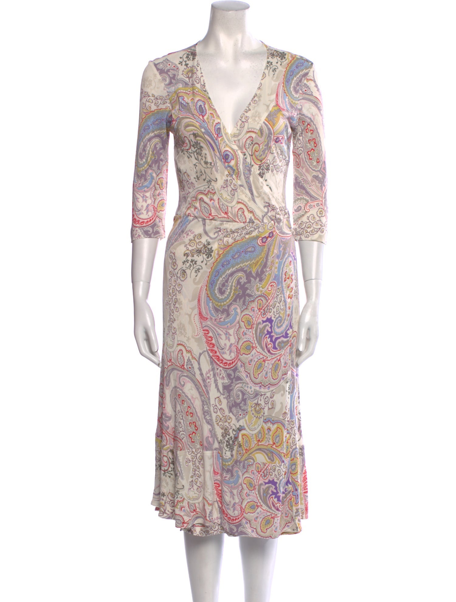 Etro Paisley Print Midi Length Dress