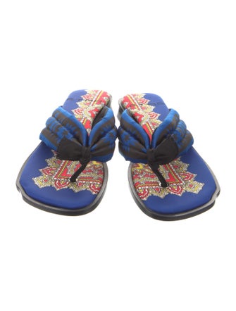Etro Nylon Printed Flip Flops