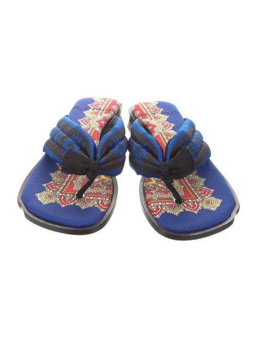 Etro Nylon Printed Flip Flops