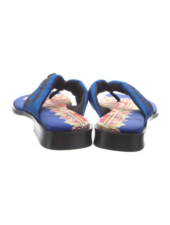 Etro Nylon Printed Flip Flops
