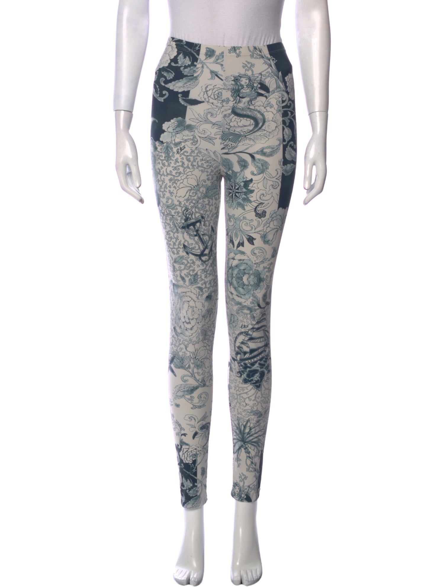 Etro Printed Skinny Leg Pants