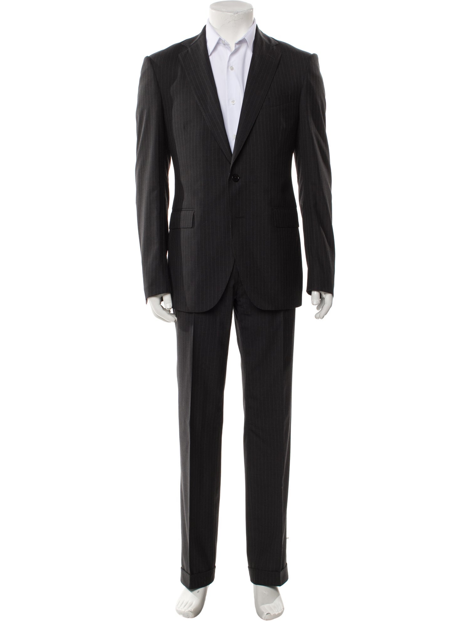Etro Virgin Wool Striped Two-Piece Suit