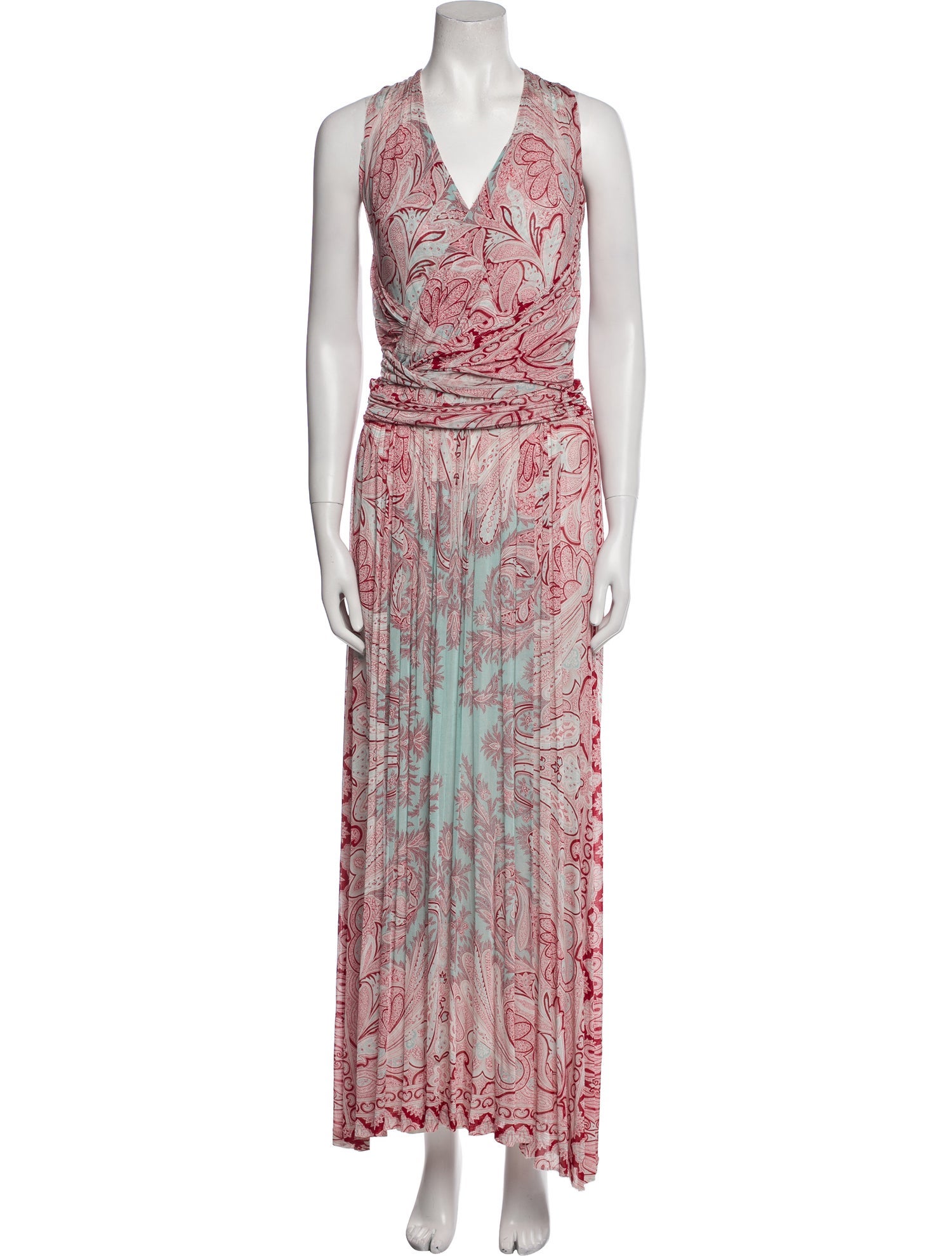 Etro Paisley Print Long Dress