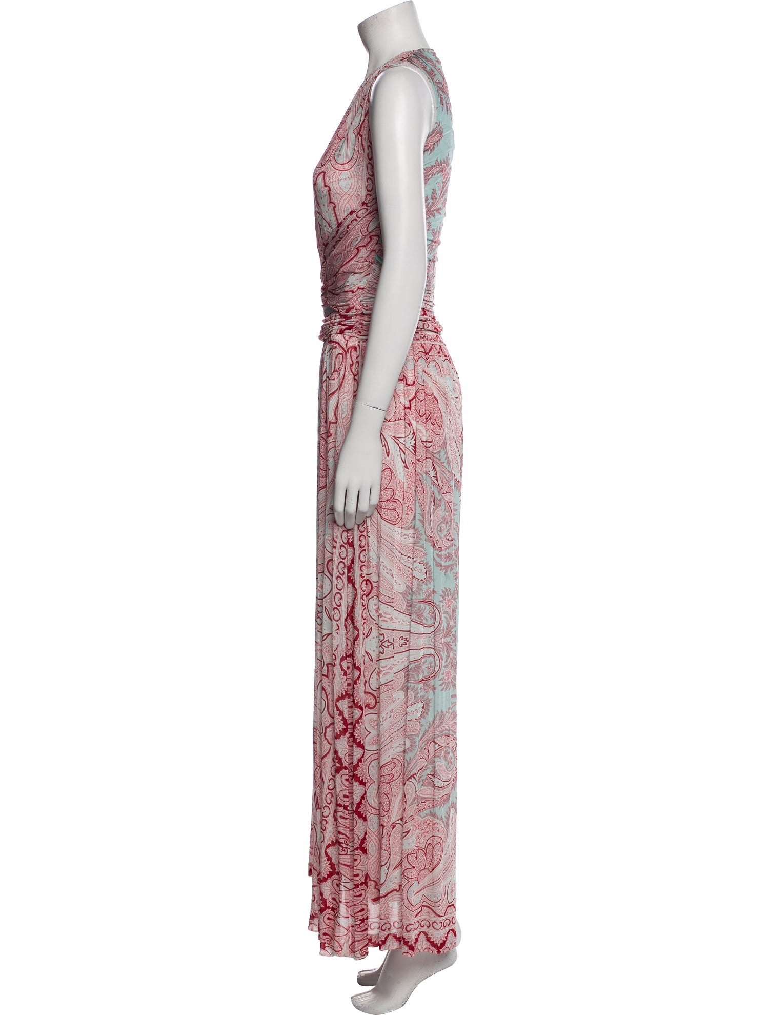 Etro Paisley Print Long Dress