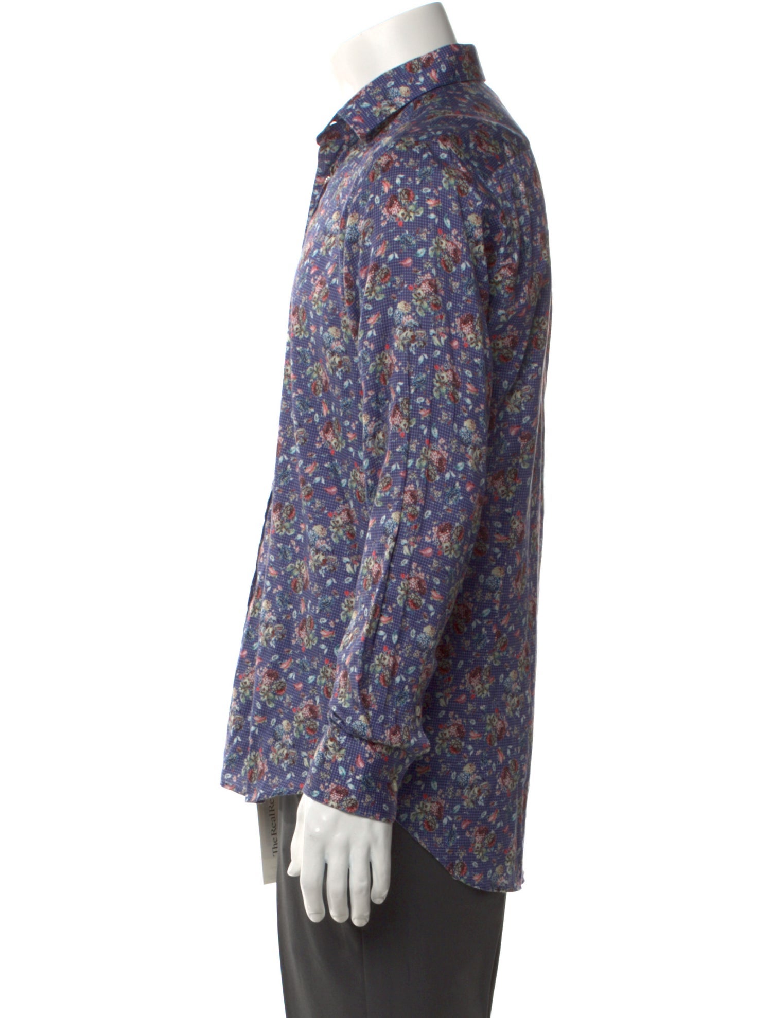 Etro Printed Long Sleeve Dress Shirt