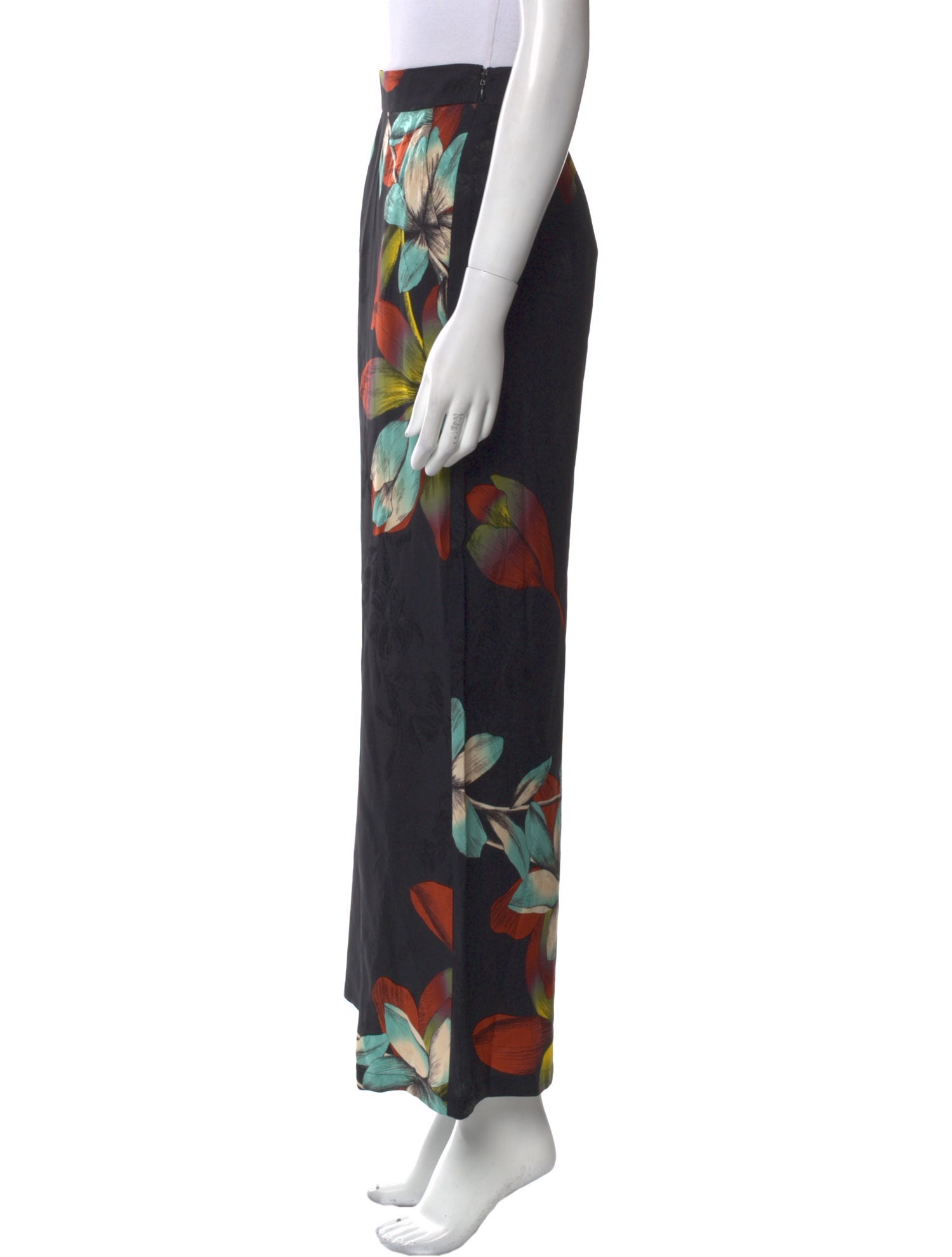 Etro Silk Wide Leg Pants