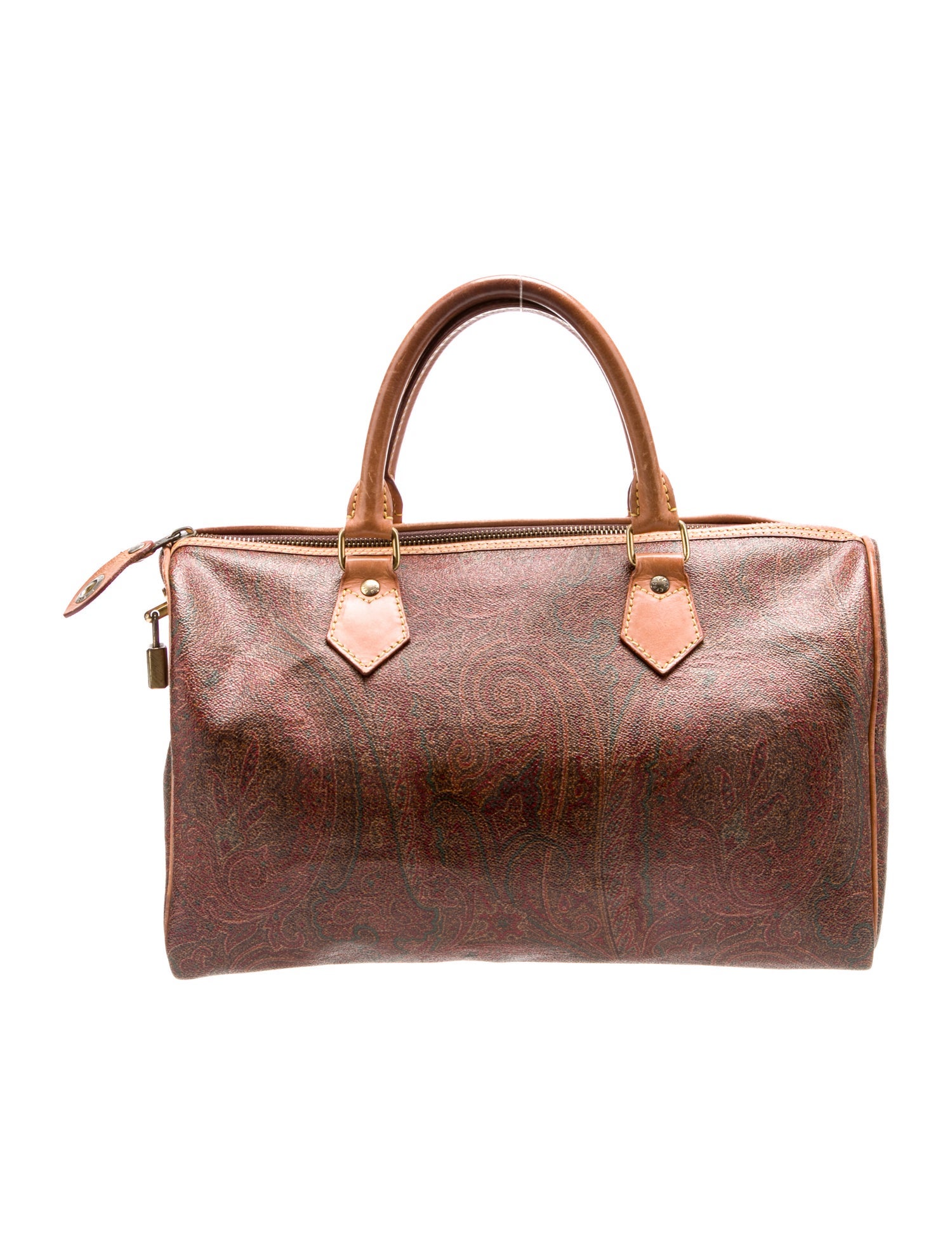 Etro Leather Top Handle Bag