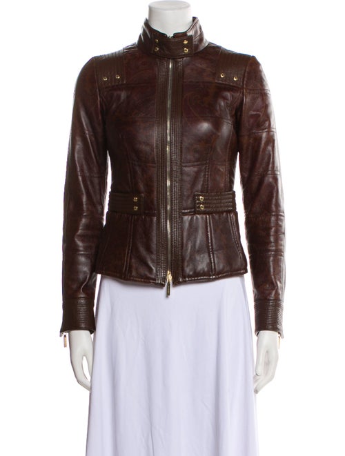 Etro Leather Biker Jacket