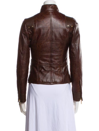 Etro Leather Biker Jacket