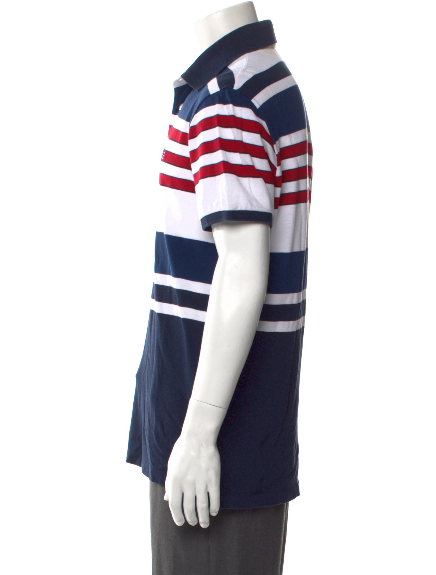 Etro Striped Collar Polo Shirt