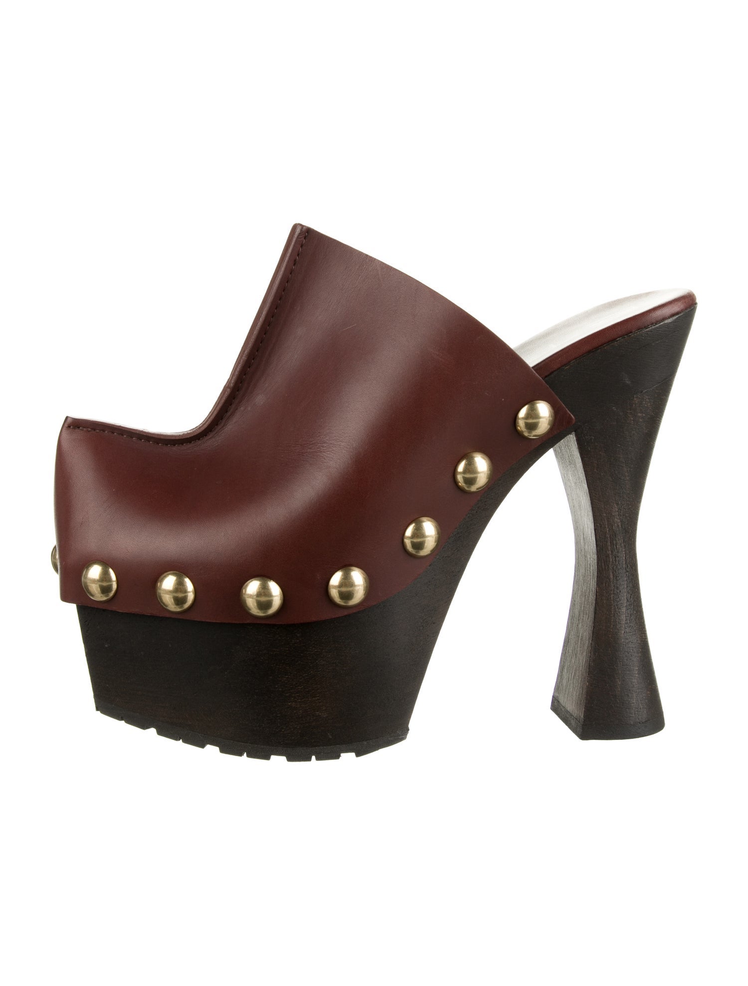 Etro Leather Studded Accents Mules