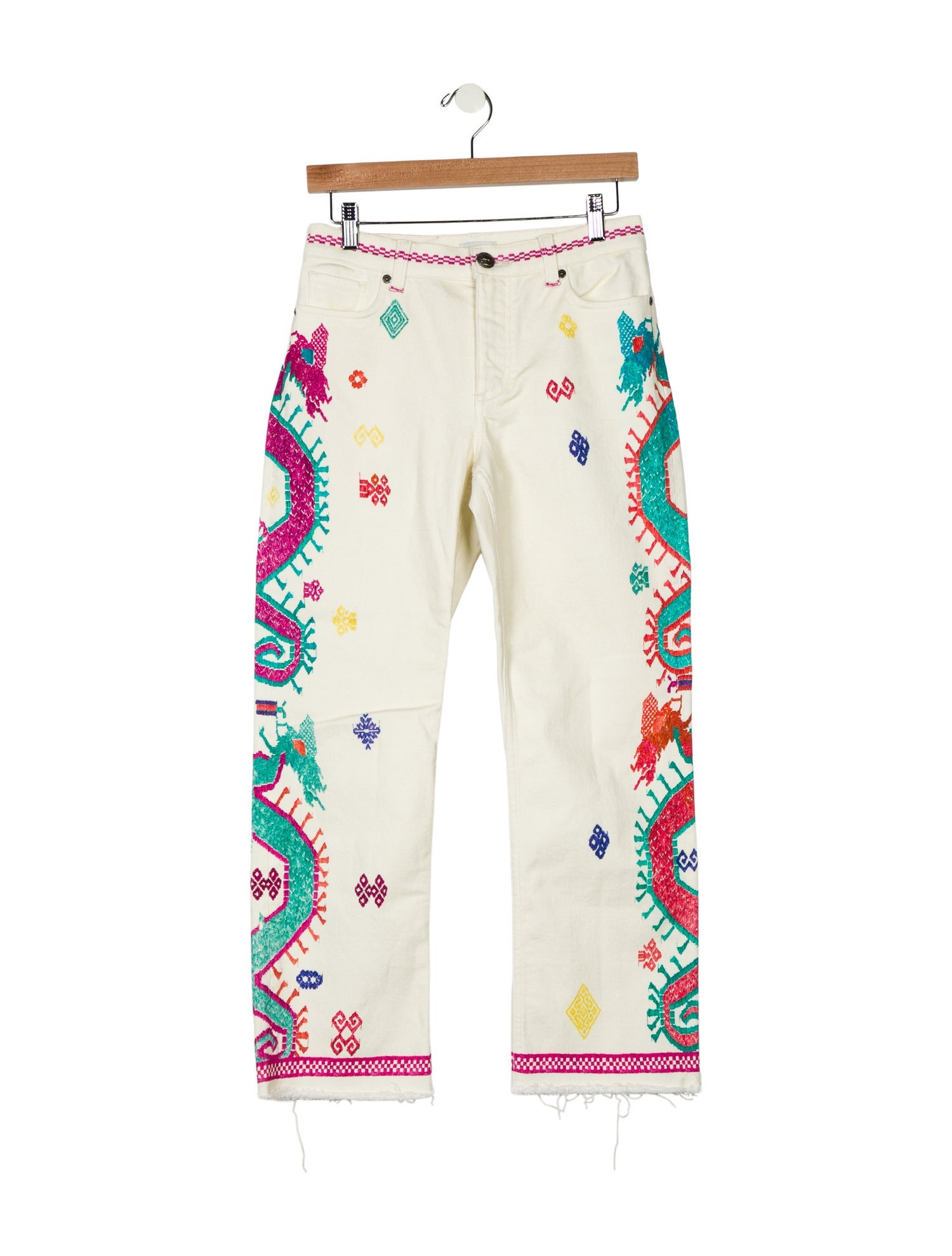 Etro Mid-Rise Straight Leg Jeans