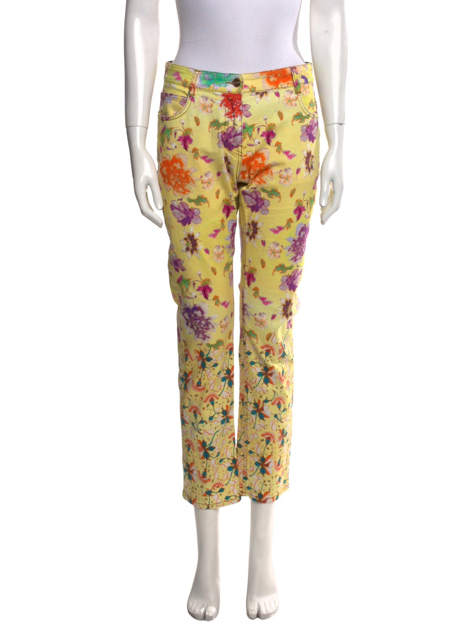 Etro Mid-Rise Straight Leg Jeans