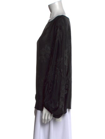 Etro Silk Bateau Neckline Blouse