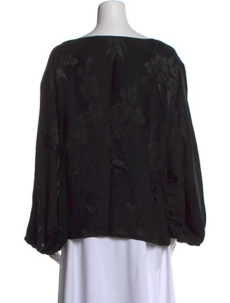 Etro Silk Bateau Neckline Blouse