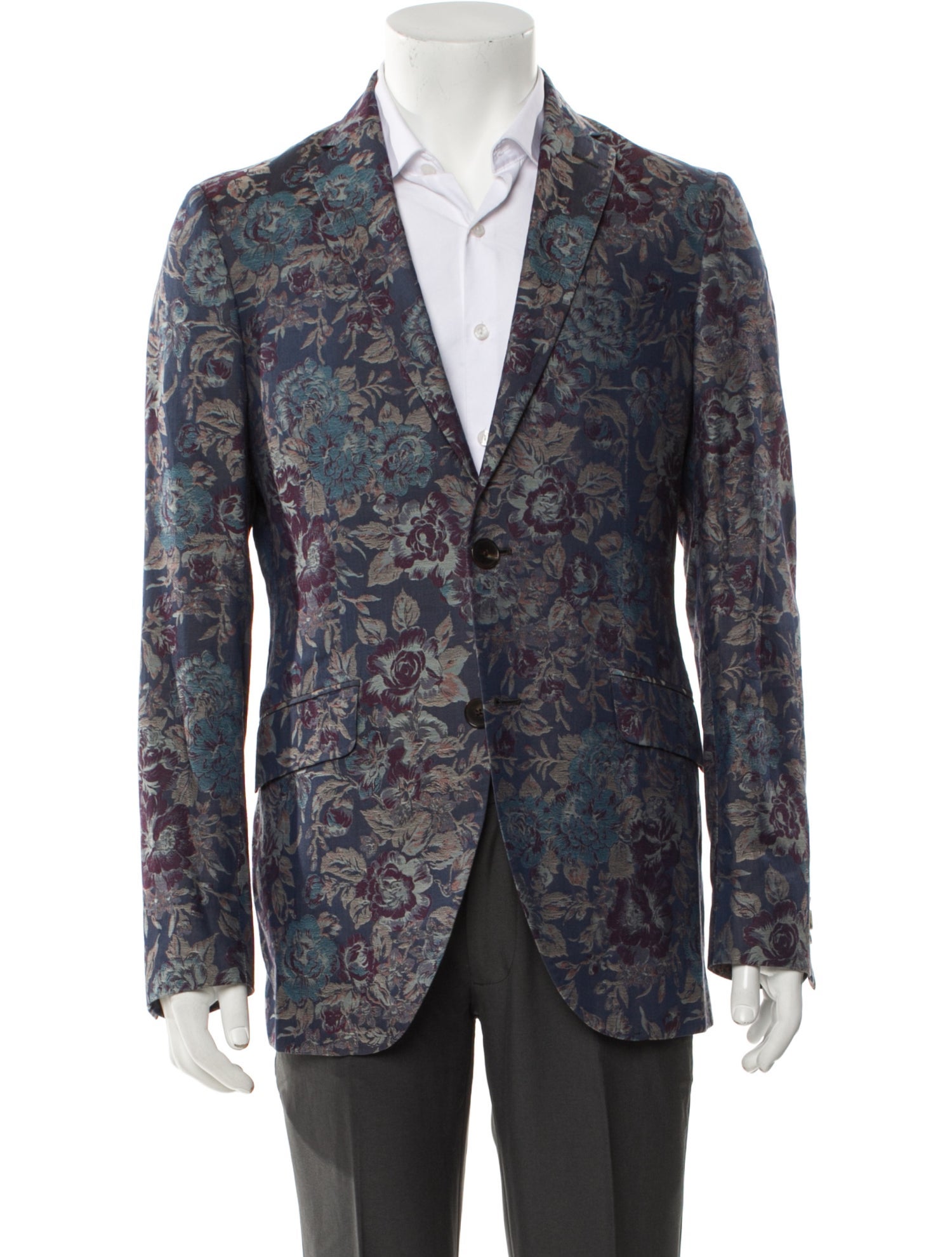 Etro Floral Print Blazer