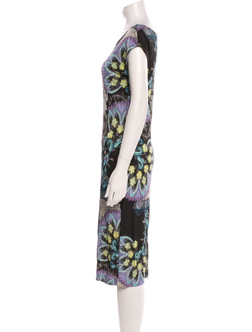 Etro Paisley Print Midi Length Dress