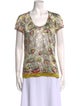 Etro Silk Printed T-Shirt