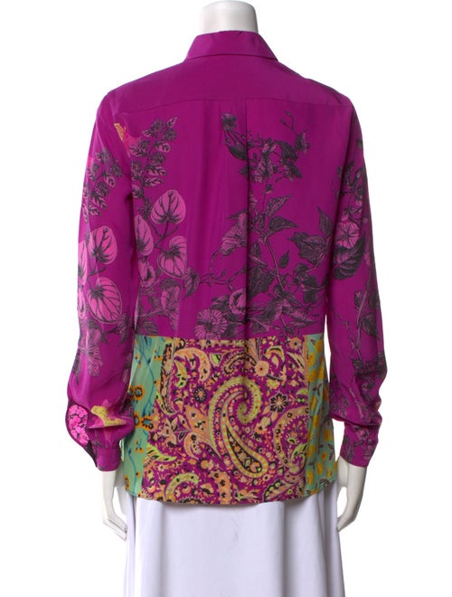 Etro Silk Printed Button-Up Top