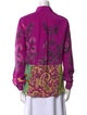 Etro Silk Printed Button-Up Top