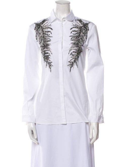 Etro Long Sleeve Button-Up Top