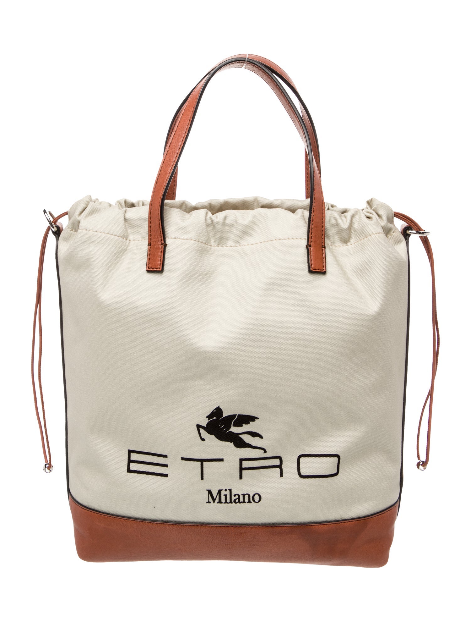 Etro Canvas Top Handle Bag