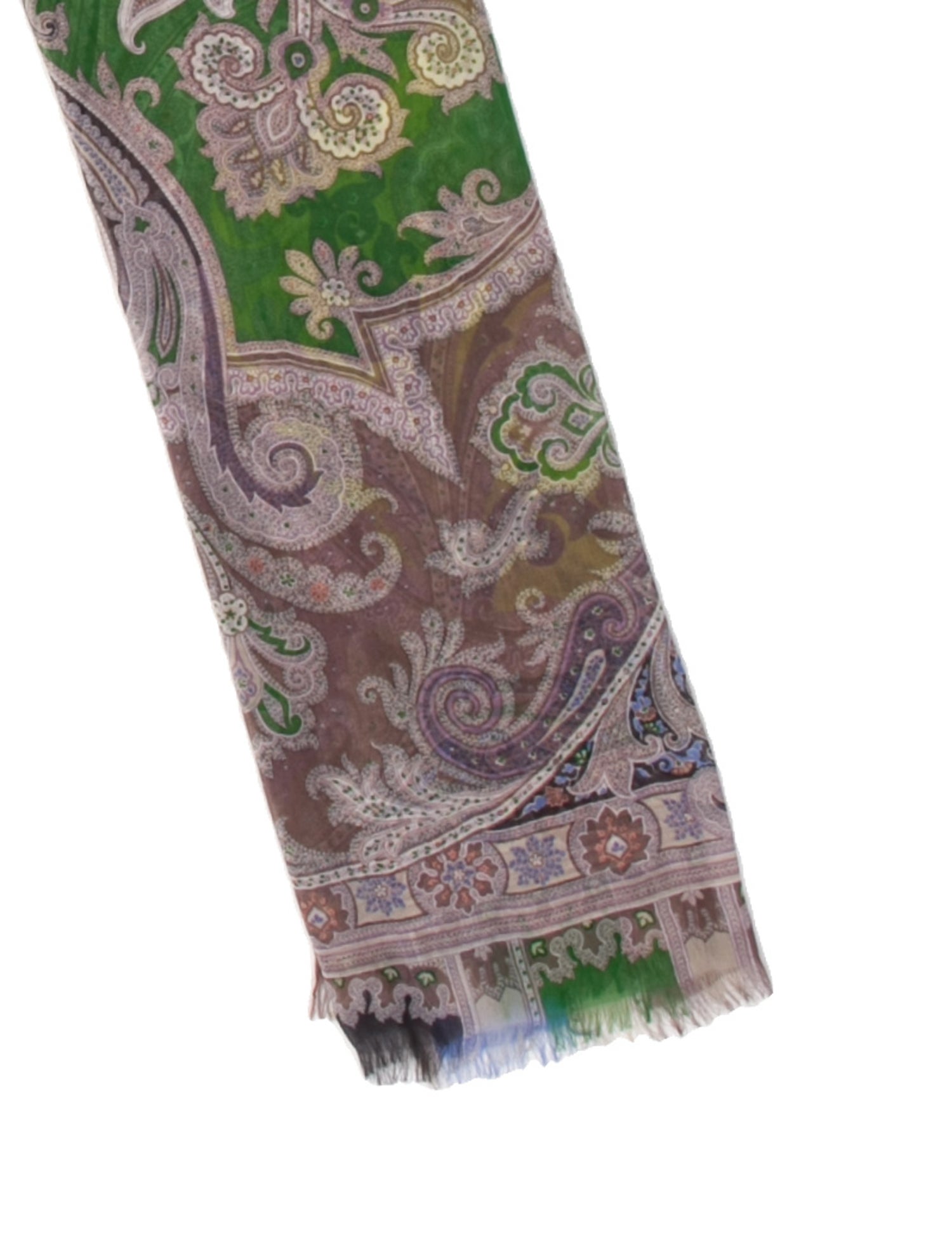 Etro Silk Paisley Print Scarf