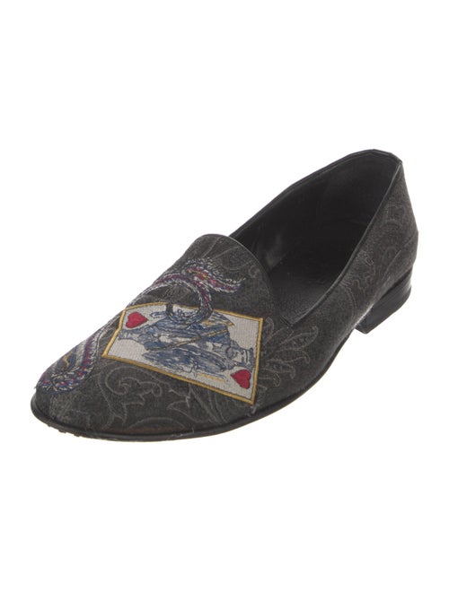 Etro Canvas Printed Loafers
