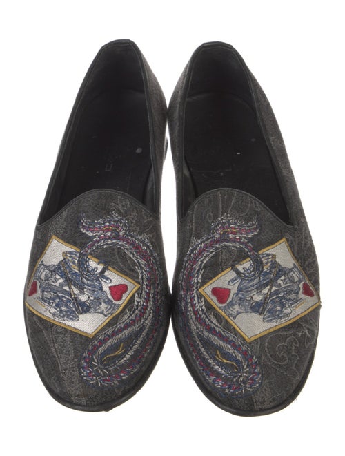 Etro Canvas Printed Loafers