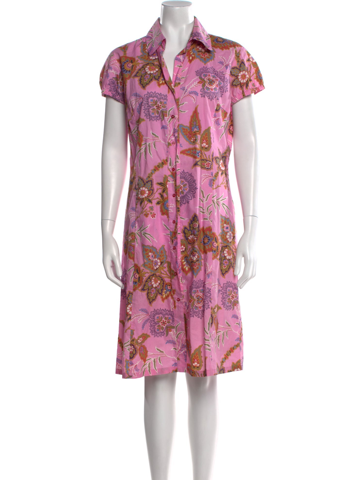 Etro Floral Print Knee-Length Dress