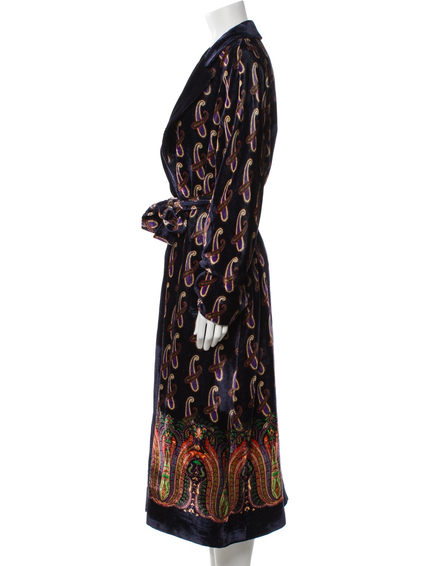 Etro Silk Paisley Print Robe