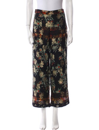 Etro Silk Wide Leg Pants