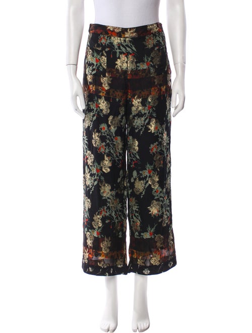 Etro Silk Wide Leg Pants