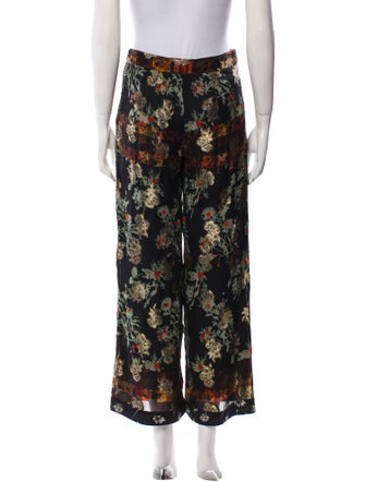 Etro Silk Wide Leg Pants
