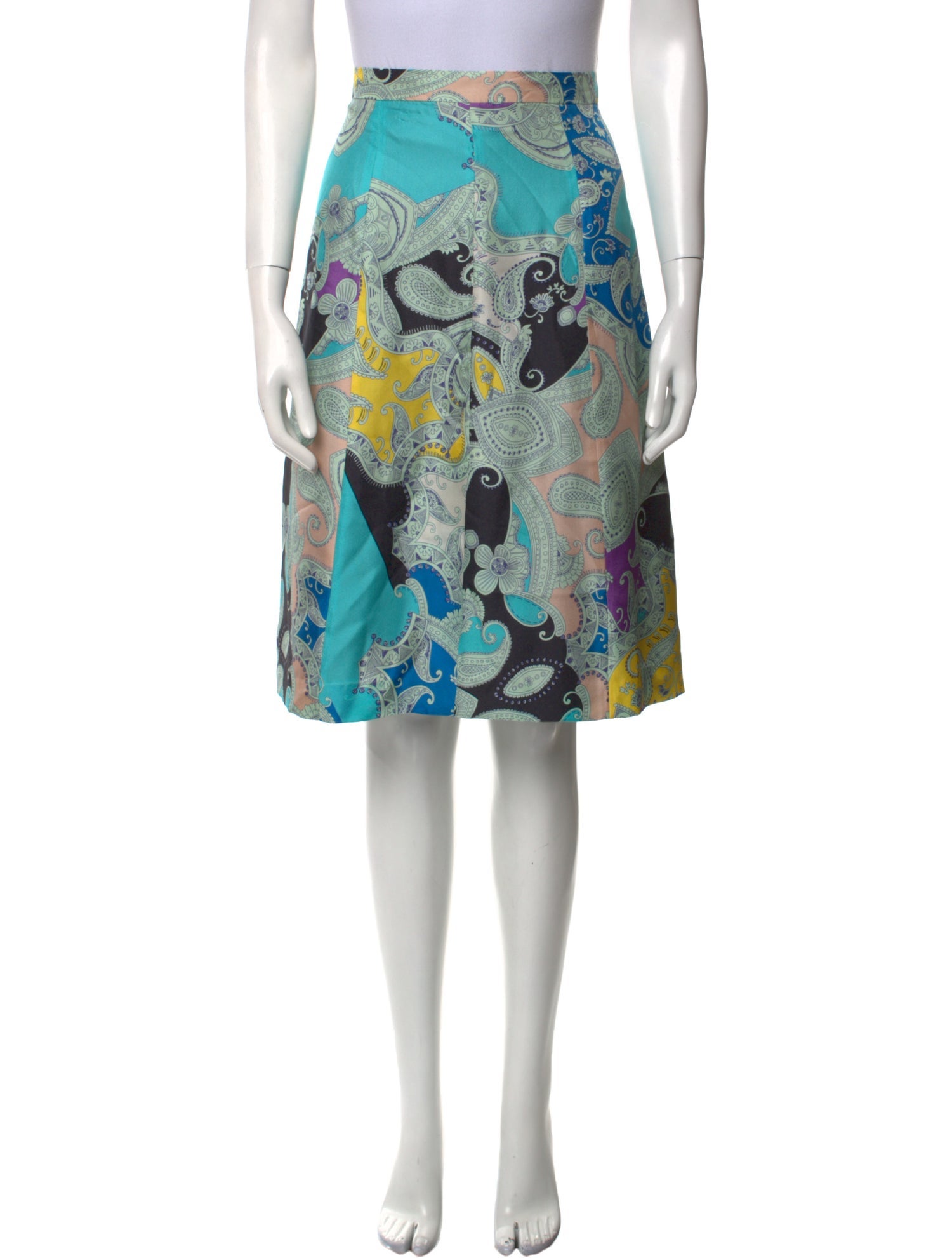 Etro Silk Knee-Length Skirt