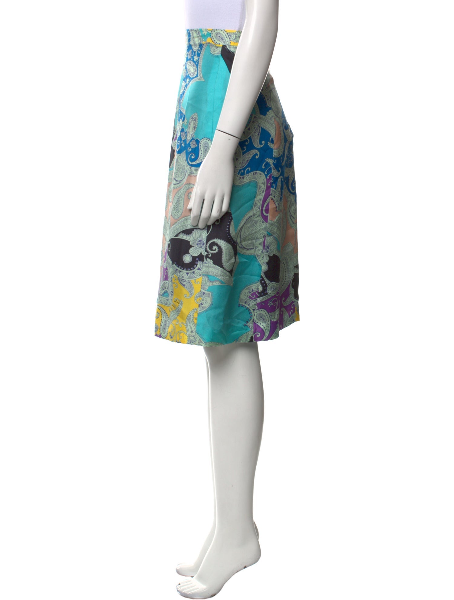 Etro Silk Knee-Length Skirt