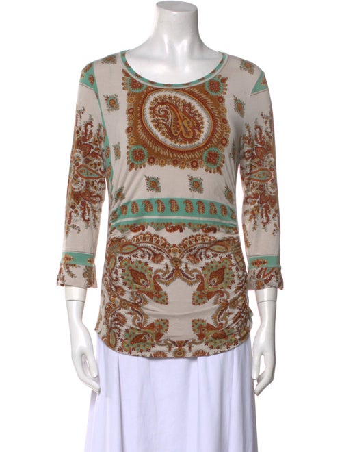 Etro Paisley Print Scoop Neck Sweatshirt