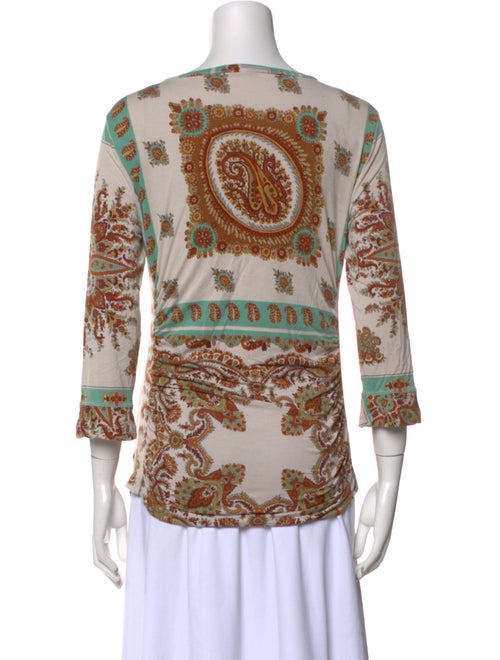 Etro Paisley Print Scoop Neck Sweatshirt