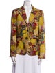 Etro Nylon Floral Print Blazer